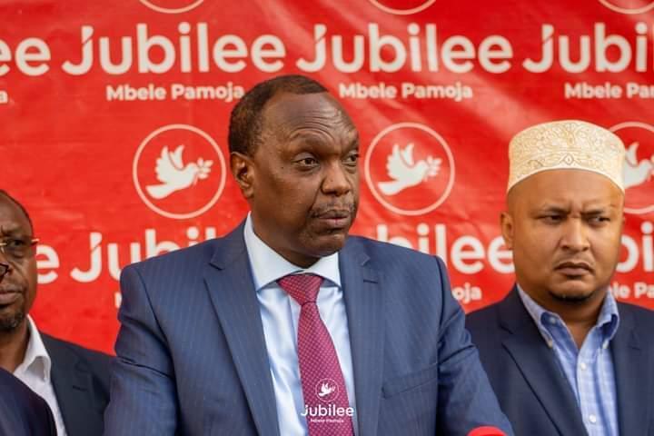 File image of Jubilee Party Secretary General Jeremiah Kioni.
